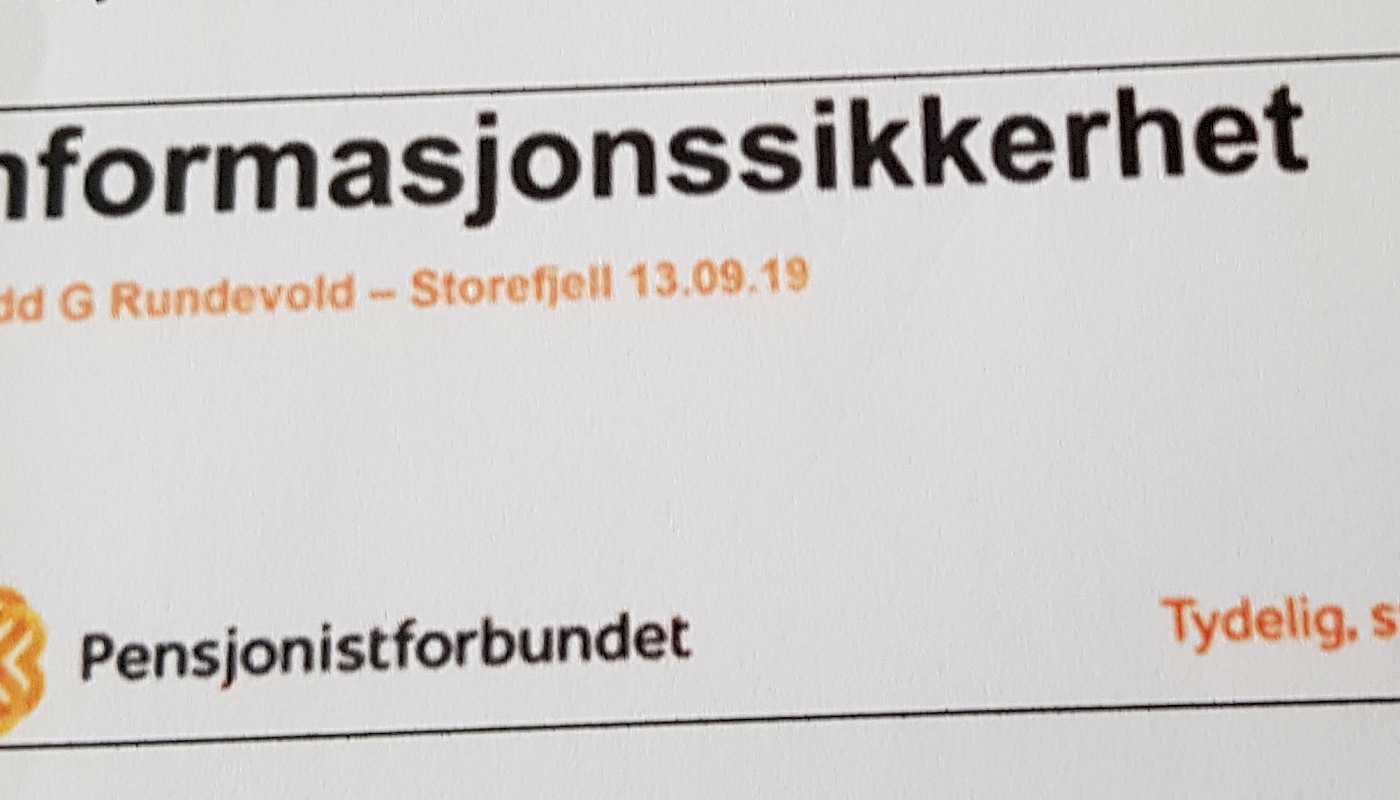 INFORMASJONSSIKKERHET