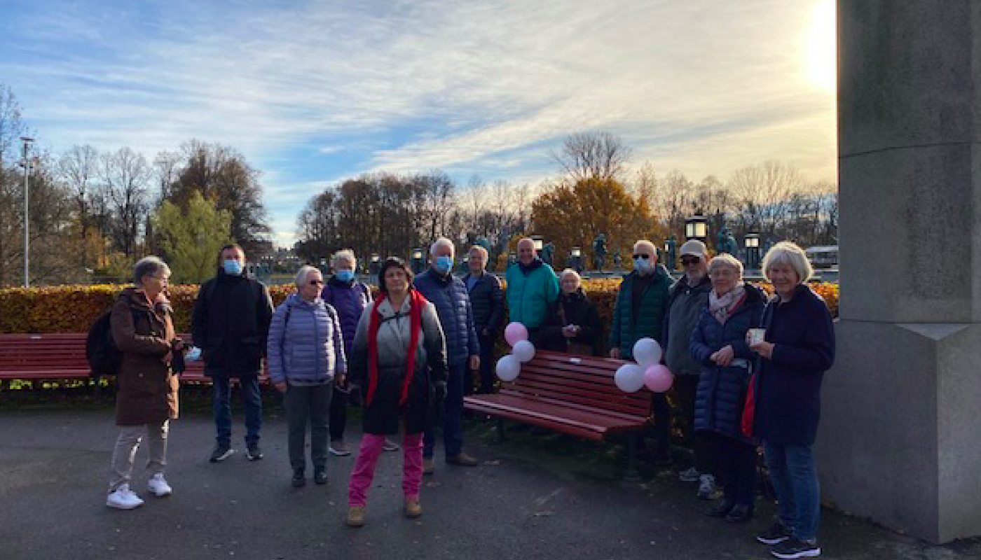 Postpensjonistene i Oslo med egen benk i Frognerparken