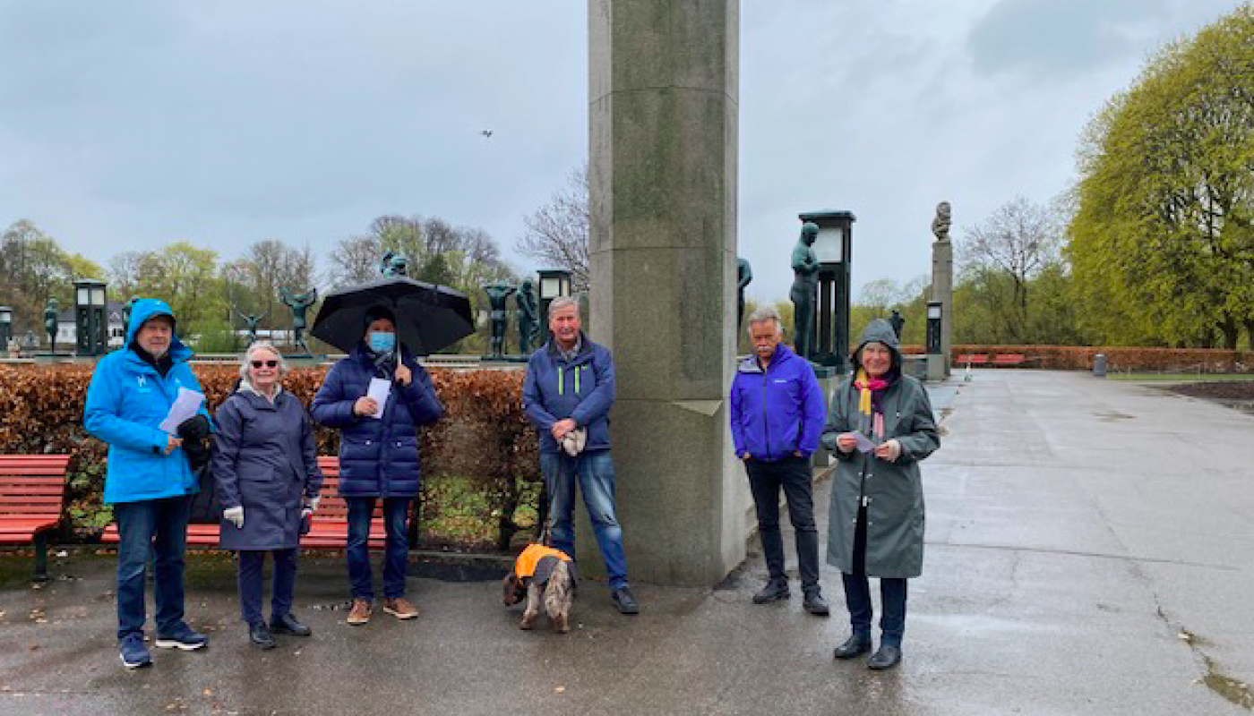 Tur i Frognerparken 5.mai 2021
