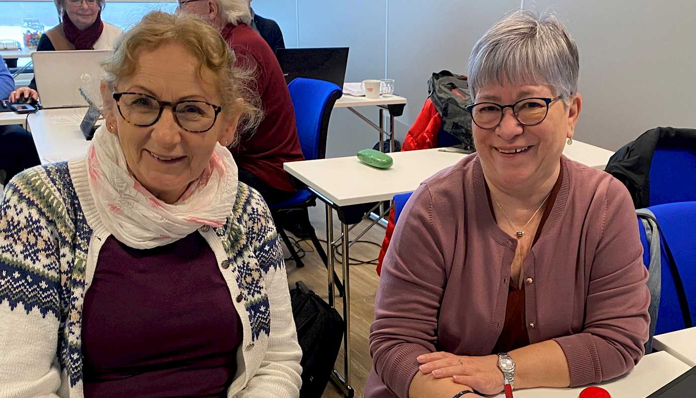 Nina og Wenche på kurs