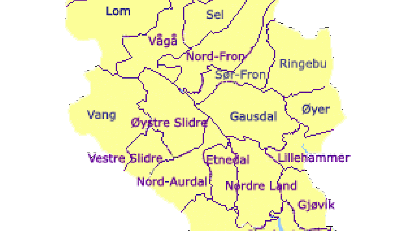Gudbrandsdal og Vestoppland er slått sammen fra 1. juni 2022