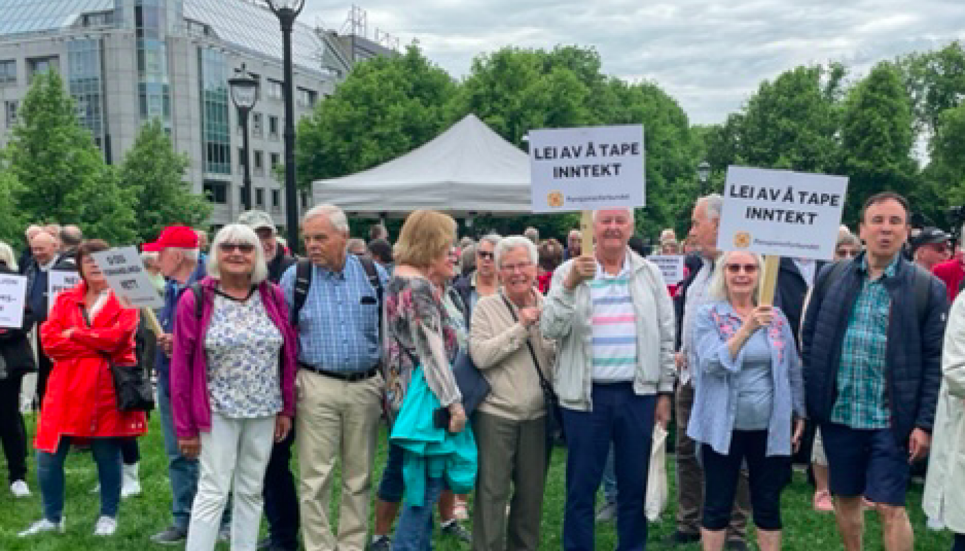Oslopensjonister på barrikadene 7. juni klokken 12.00