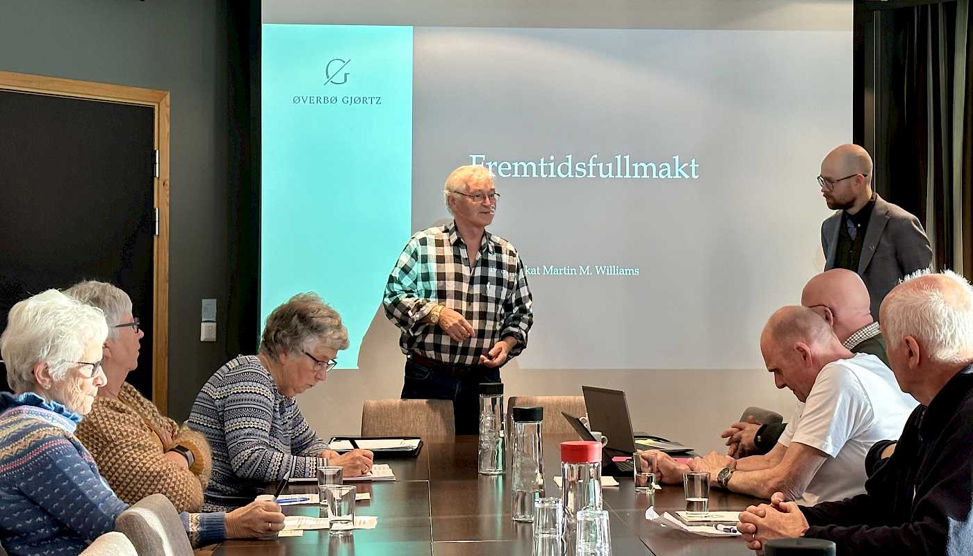 Medlemsmøter i Molde og Kristiansund med "Fremtidsfullmakt"som tema.