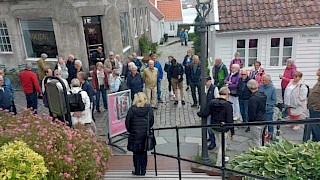 Gruppen samlet i gamle Stavanger