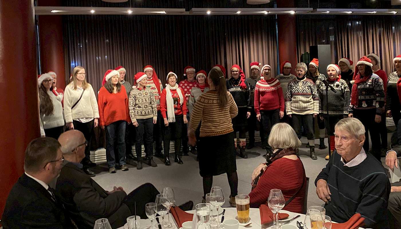 Vi hygget oss på julebord på Oslo kongressenter